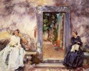 The Garden Wall - 约翰·辛格·萨金特